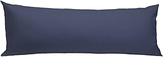 CHESS BED Body Pillowcase Pillow Cover 20 x 54,Natural 100% Egyptian Cotton Finish, 600 Thread Count, Solid Navy Blue Body Pillowcase Cover, (21 x 60, Navy Blue)