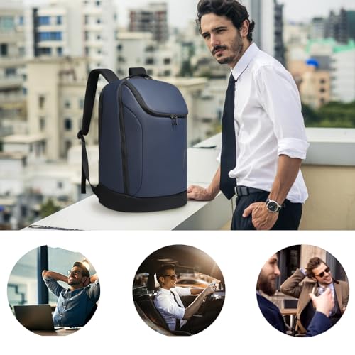 Image of BANGE Business Commute Backpack Waterproof fit 15.6 Inch adopt in Commute,Travel Durable Backpack (Blue)