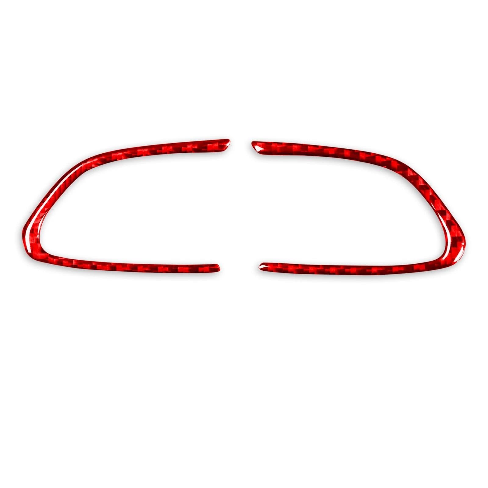 Yueyzhk Rosso Car Steering Wheel Trim Sticker Decal Interior Accessories For Infiniti Q50 Q60 2014-2022(Rosso)