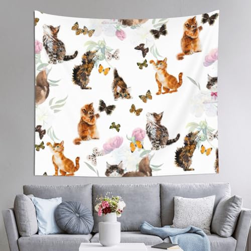 Tapisserie murale chaton EdWal 152x130 cm pour deco de salon