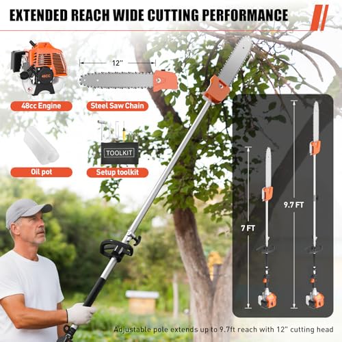 Baotree 48CC Gas Pole Saw