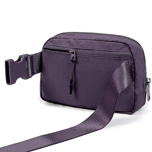 Image of ODODOS Unisex Mini Belt Bag with Adjustable Strap Small Fanny Pack for Workout Running Traveling Hiking, Navy Cosmos