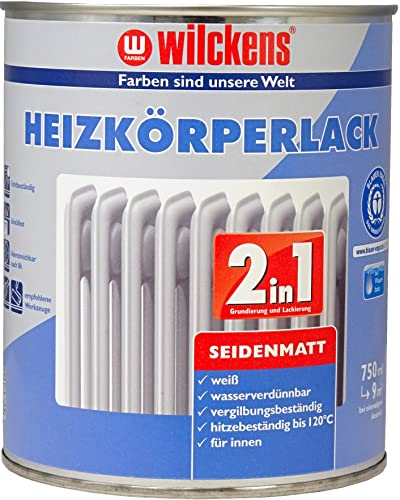 Wilckens 2in1 Heizkörperlack seidenmatt weiß 750 ml