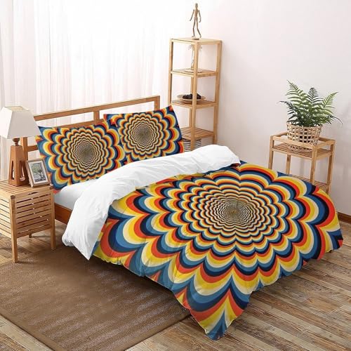 Housse de couette ensemble simple 3 pièces 220x240cm fermeture éclair
