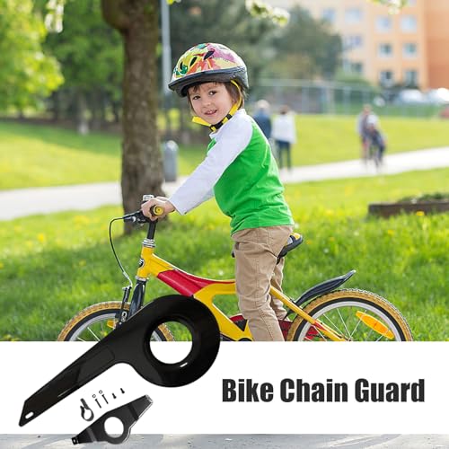 Protector de cadena de bicicleta negro para platos de 32-36 dientes 6