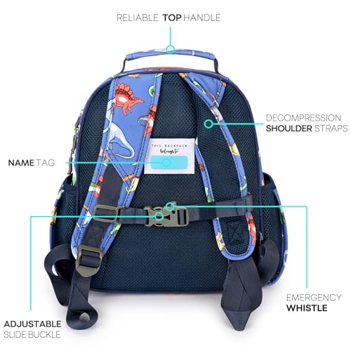 image for mibasies Toddler Backpack for Boys 2-4: Cute Kids Backpacks Boys - Pre