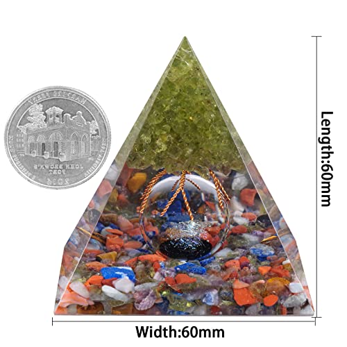 Pirámide de cristal para yoga y meditación en casa u oficina 3