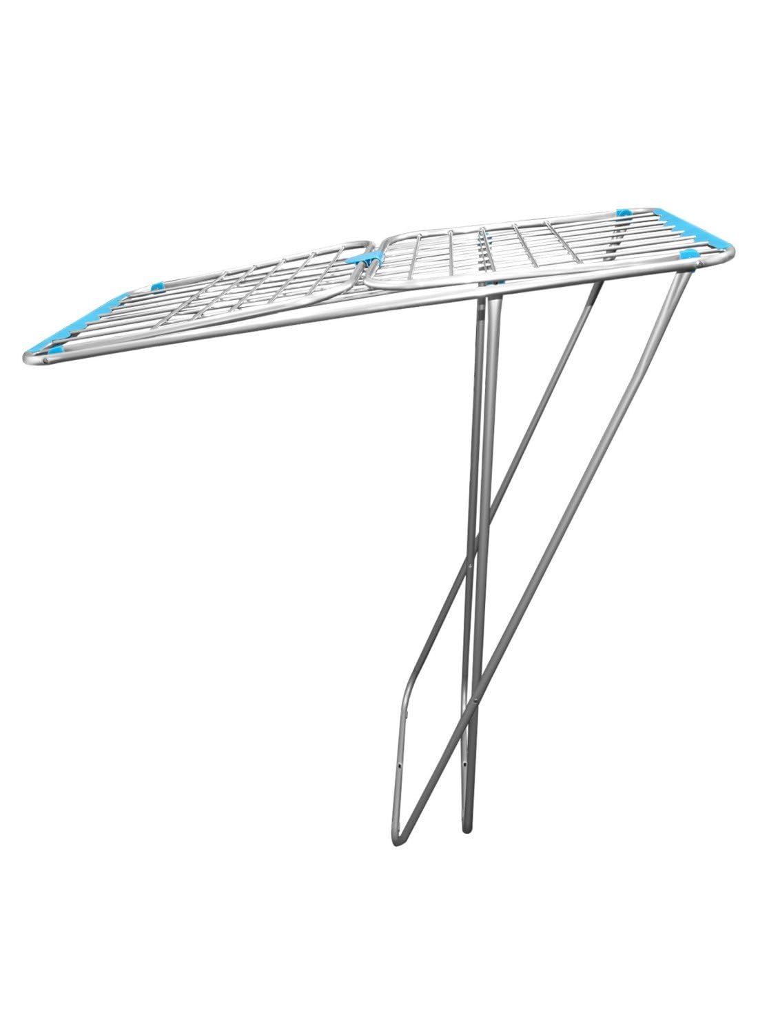 Jardin202 - Tendedero de Aluminio con Capacidad de 20m Incluye 20 Pinzas | Tendal Plegable con Varillas Gruesas y Resistente | Plata