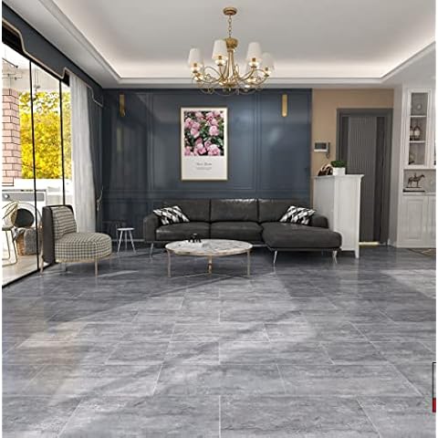 Hengrow SPC Vinyl Boden PVC Klick Bodenbelag Vinyl-Designboden Massivdiele 5 mm stark Cover