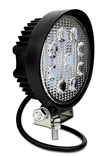 Farol De Milha 9 Led 27W 12/24v P/Trator Caminhão Jeep 6000k