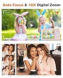 QIVORO Digital Camera 4K 64MP Compact Portable Photo Camera,18X Digital Zoom Autofocus | Anti-Shake,2.8" IPS Screen with 32GB SD Card & OTG Adapter,Vlogging Camera for Kids Teens Students Beginners - Image 5