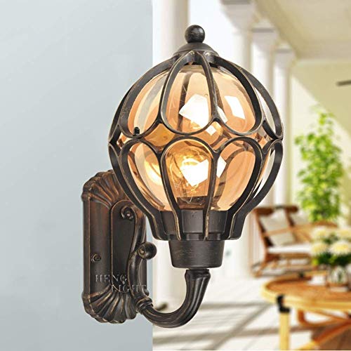 Lampe de mur d'extérieur rétro éclairage de cour pavillon design vintage E27 - 4