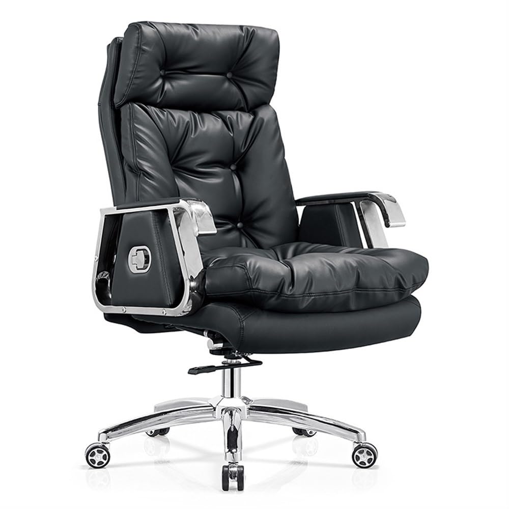 JDXQBLD Chair Big High Back Executive Office Chair with Leg Rest and Lumbar Support Black - Desk Computer