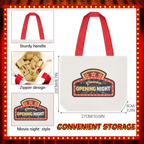 Hollowfly 65 Tiles 30 mm Movie Night Mahjong Block Set with Storage Bags 2 Player Mahjong Push Tile Game Pattern No DIY Required for Friend Family Game Night Party Gift - Thumbnail 4