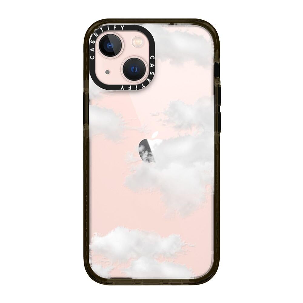 CASETiFY インパクトケース iPhone 13 Mini - White Clouds - クリア ブラック