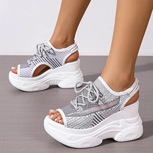 Sandalias deportivas de mujer ajustables para caminar sin cansancio 3