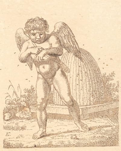 Affiche Cupidon mordu par CW Eckersberg poster graffiti art mural décoration maison 60x90cm