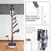 XIGOO Freestanding Vacuum Stand Holder Compatible with V15 Detect, V11 V10 V8 V7 V6 Cordless Vacuum Cleaners, Floor Docking Station Metal Organizer Bracket with 5 Hooks, White