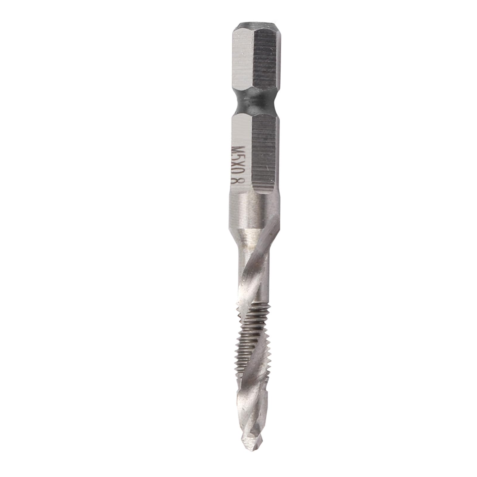 M5 HSS 1/4 Hex Shank Drill Tap Taper Drill Bits Power Tool Part for Soft Metal Iron Aluminum Plate