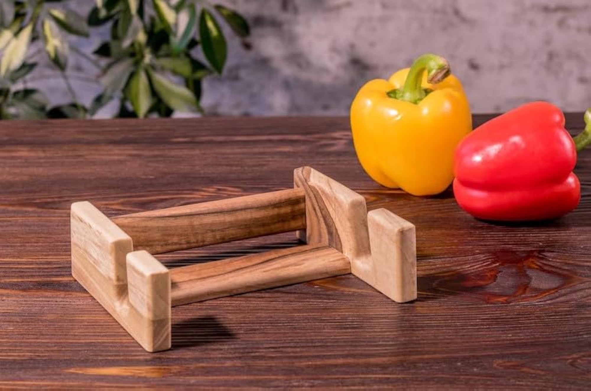 Premium Teak Wood Cutting Board Stand, Stylish & Durable