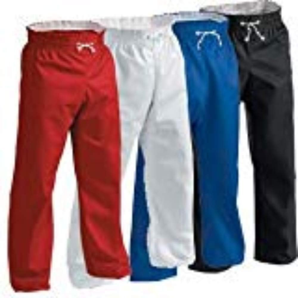 8 oz. Middleweight Contact Karate Martial Arts Pants Black