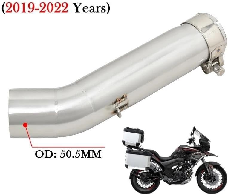 用CYCLONE 用RX3S 用ZS400GY-2 2019-2022 オートバイ排気ミドルリンクパイプ 【スリップオンオートバイエキゾーストミドルリンクパイプ】