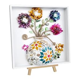 Kssiaz DIY Vase Mosaic Painting Kit, Colorful