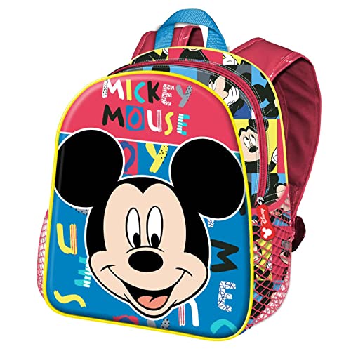 Disney Mickey Mouse Joyful-Mochila Basic, Azul, 31 x 39 cm, Capacidad 18.2 L