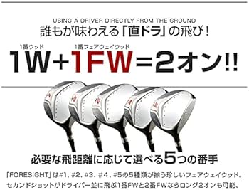Amazon.co.jp: ワークスゴルフ【フォーサイト FW 1番ウッド 標準 V
