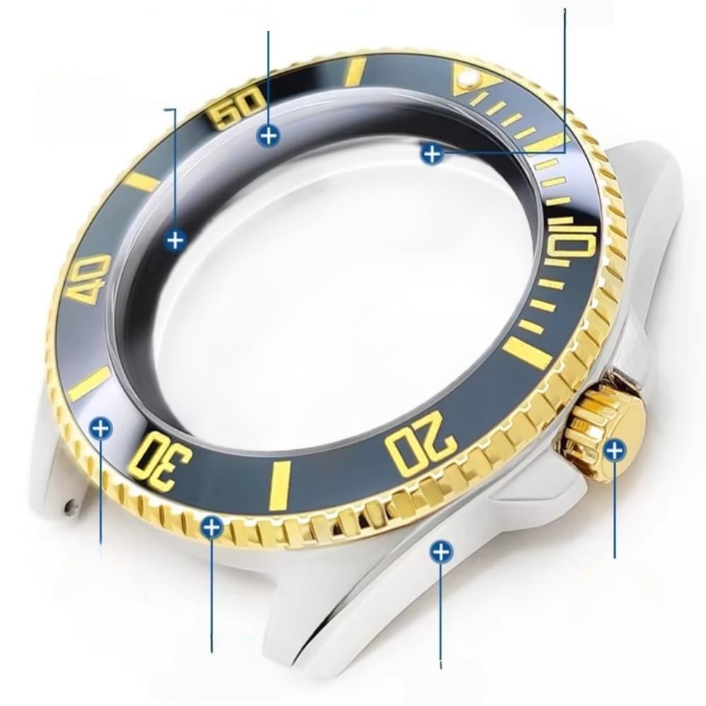 40mm Koperta Zegarka Kit Przezroczysty Wystawowy Dekiel, Zamiennik Zegarek Wkładka Bezel Modyfikacja Akcesoria dla Rolex Submariner