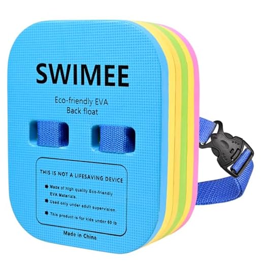 SWIMMEE Back Float for Kids Children Safety Swim Bubble with Adjustable 3 Layers Swim Belts Comfortable Waterproof Floaties Device for Kids Toddler Swimming Floats (10lb-60lb)