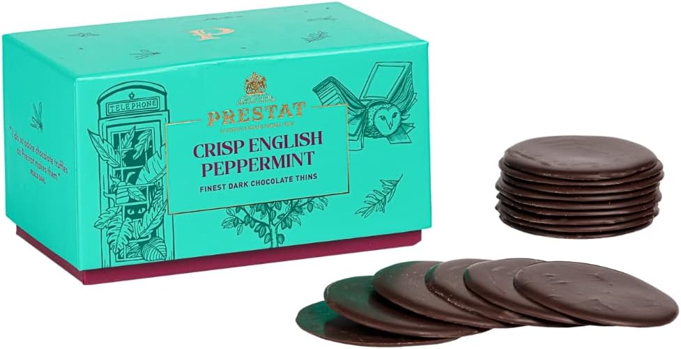 Prestat Dark Chocolate Mint Thins 200g