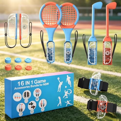 GAMINJA Nintendo Switch 2 Accessories Bundle 16 In 1 Set (Multicolor)