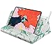 MoKo Coussin de Support Souple pour Tablette Compatible avec New 8ème génération iPad 10.2" 2020, New iPad Air 4 (10.9") /3/2, iPad Mini 5th Gen, iPad Pro 11 2020/10.5, Air Mini 1/2/3/4,Imprimer Vert