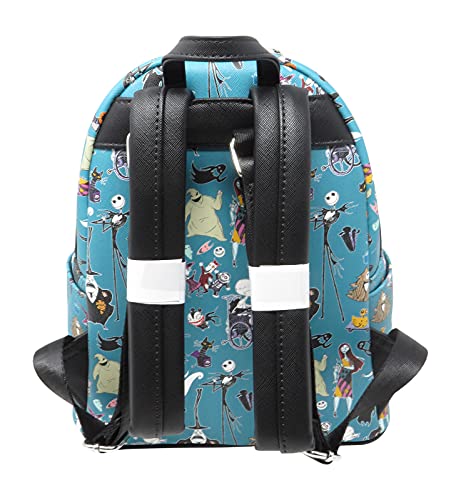 Loungefly Disney The Nightmare Before Christmas Allover Print Womens Double Strap Shoulder Bag Purse #TOP26