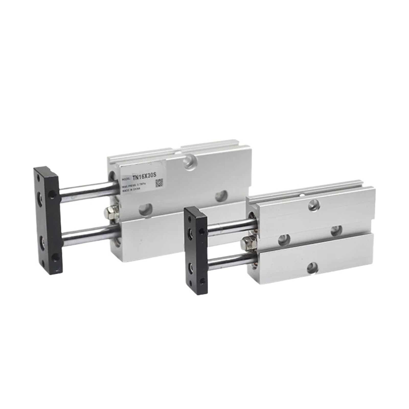 Cylindre à double tige TN 16mm guidage précis pneumatique
