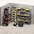 DWVO 8x6ft Large Tool Storage Shed with Window, Lockable Doors, and Sloped Roof, Oversized Steel Outdoor Storage Shed for Garden, Patio, Garage, Backyard, Lawn - Gray & White