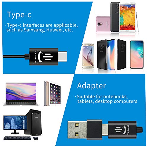 Professionelles Lavalier-Mikrofon, omnidirektionales Mikrofon, 360° Einfaches Anstecken, nur für USB-C-Schnittstelle… – Bild 6