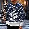 Mens Christmas Jumper Sweatshirts Novelty Knitwear Top Long Sleeve Sweaters Xmas Jumpers Santa Sweatshirt Festive Sweater Sweater Top Jumpers Adult Christmas Sweatshirt Boys Festive Santa Tops S-5Xl #2