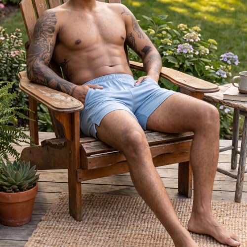 Image of AIMPACT Men's 4 inch Inseam Sleep & Lounge Pajama Shorts with Pockets