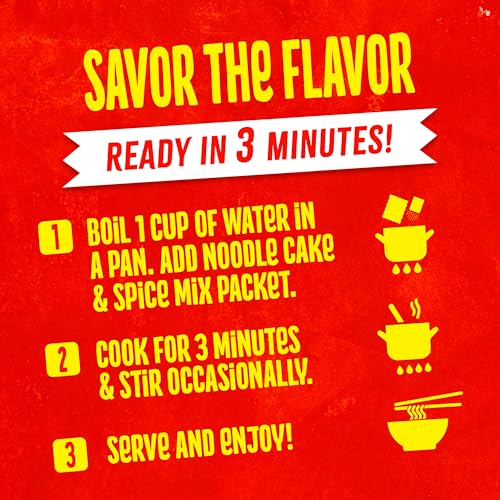 Image of Maggi Chinese Spicy Garlic Noodles, Instant Ramen Noodles, 3 min, Vegetarian, Halal, Kosher, 8-Pack