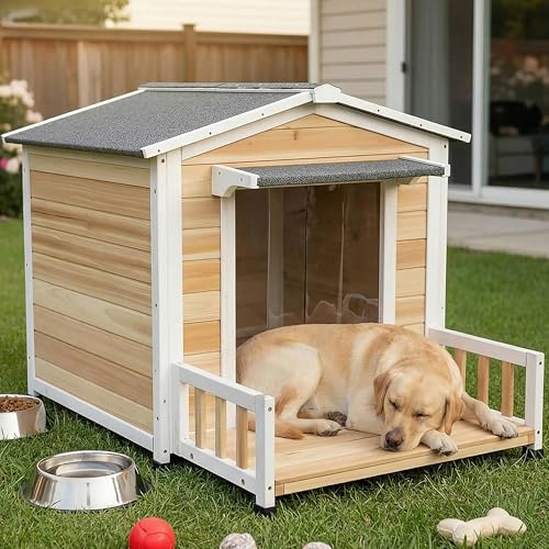 WHEGETED Large Dog House Outdoor Indoor for Small Medium Large