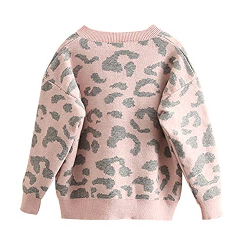 Mud Kingdom Little Girls Cardigan Sweater Cute Leopard2