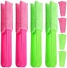 Luxshiny 4 Piezas Plumero Reutilizable para Persianas con Fundas de Microfibra y Cepillo de Plástico Manual para Limpieza de Persianas de Aire Acondicionado para Tareas del Hogar 2