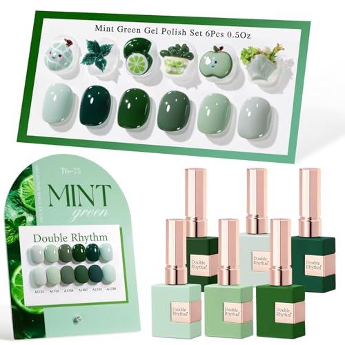 Double Rhythm 6 Pcs 15 ML Gel Polish Set Same Color Same Bottle S...