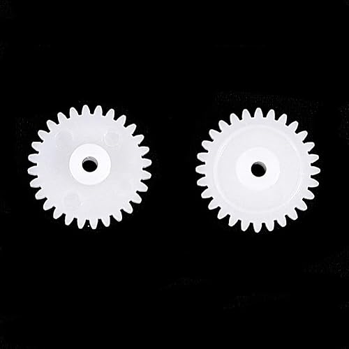 Miniatura 2 de Othmro 50 engranajes de plástico, 28 dientes, modelo 282A, engranaje de reducción de 0.07 pulgadas, diámetro del agujero, 0.59 pulgadas, diámetro