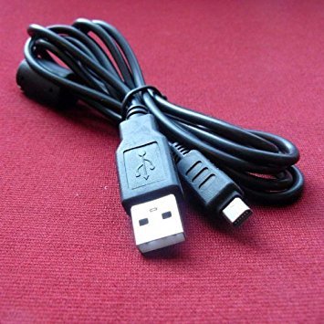 Olympus SZ-12 Digital Camera Compatible USB 2.0 Cable Cord – CB-USB5 & CB-USB6 Model – 4.5 feet Black - Bargains Depot