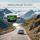 GPS Tacho,head up display auto mit GPS geschwindigkeitsmesser Kompass,HUD Display Echtzeitdaten & Saugnapfhalterung (Universal für alle Autos)