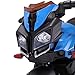 JAXPETY 6V Kids Ride On Motorcycle, Kids Battery Powered Electric Bicycle Toy w/ Training Wheels (Blue)