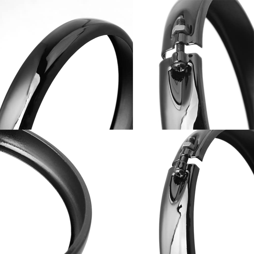 Anneau de phare pour moto 5,75", adapté pour Harley Sportster Iron XL 883 1200 Dyna Softail Street Bob